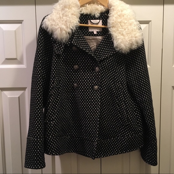 Rebecca Taylor wool/shearling jacket - Picture 1 of 5